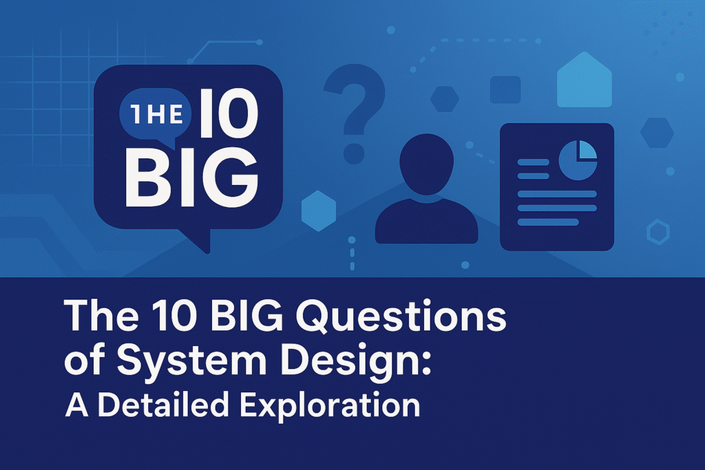 The 10 BIG Questions of System Design: A Detailed Exploration – Dev ...